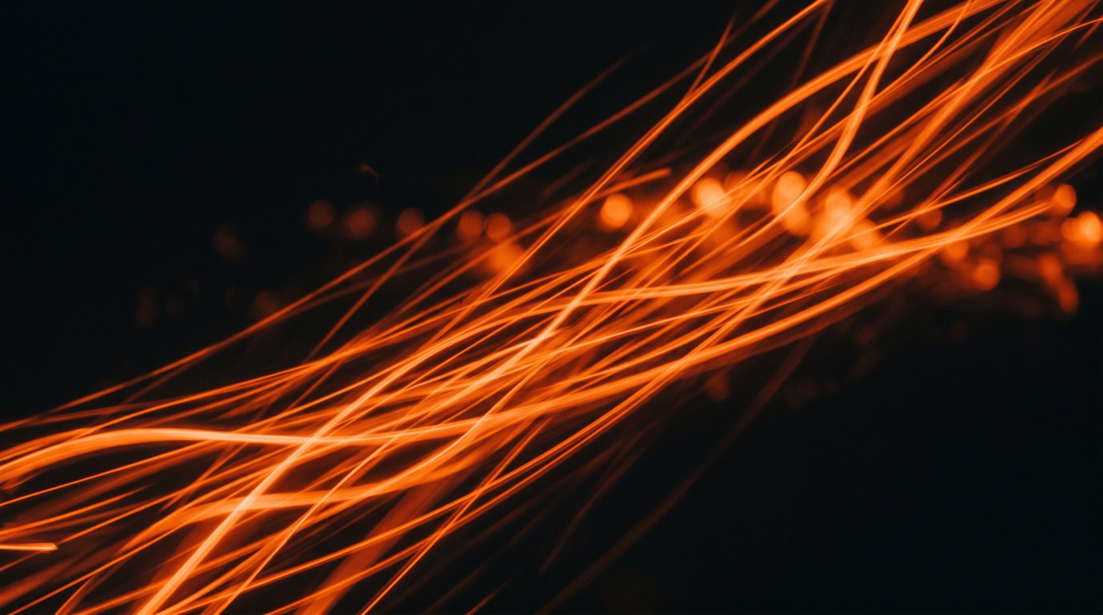 Cinematic light trails representing motion